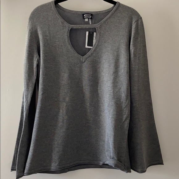 Sioni Sweaters | Nwt Sioni Gray Cotton Sweater | Poshmark